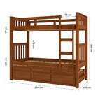 Treliche 3 Gavetas Madeira Maciça Saraiva