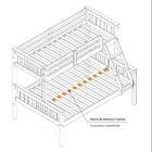 Treliche Cama Casal E Auxiliar Com Gavetas Madeira Macica Bra
