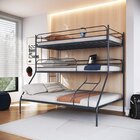 Treliche Casal + Solteiro Em Ferro Oliver Cinza