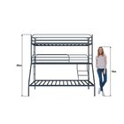 Treliche Casal + Solteiro Em Ferro Oliver Cinza