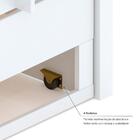 Treliche Casal/solteiro Com 03 Gavetas Madeira Maciça Branco