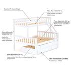 Treliche Casal/solteiro Com 03 Gavetas Madeira Maciça Branco