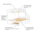 Treliche Casal/solteiro Slim Madeira Maciça Branco Housin