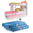 Treliche Com 3 Gavetas Branco Plus Santos Andirá Com Colchão