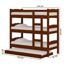 Treliche Com Auxiliar Em Madeira Macica Castanho