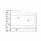 Treliche Com Baú 1 Porta 2 Nichos Cm-15 Preto