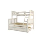 Treliche Com Cama De Casal 3 Gavetas Madeira Maciça Cinza