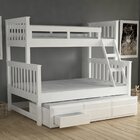 Treliche Com Cama De Casal 3 Gavetas Madeira Maciça Saraiva