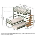 Treliche Com Escada Lateral Em Ferro Aço Carbono Tubular Teko