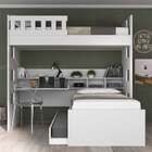 Treliche Com Escrivaninha 3 Nichos Branco - Moville