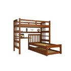 Treliche Com Escrivaninha Madeira Maciça Jk Espresso Móveis C