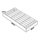 Treliche De Madeira Macica Castanho Com Auxiliar E Colchao Ga