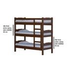 Treliche De Madeira Macica Castanho Com Auxiliar E Colchao Ga