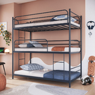 Treliche De Solteiro Em Ferro Jack Cinza Escuro