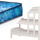 Treliche Em Madeira Maciça Esmeralda Nemargi Branco Com 3 Col