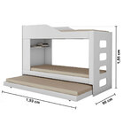 Treliche Incabras Hibisco Solteiro Mdf Com Prateleira