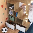 Treliche Infantil Com Cama Auxiliar 3 Colchões Aveiro Oak/bra