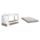 Treliche Infantil Com Cama Auxiliar 3 Colchões Branco/aveiro