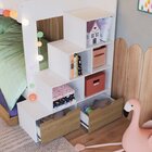Treliche Infantil Com Cama Auxiliar 3 Colchões Branco/aveiro
