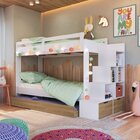 Treliche Infantil Com Cama Auxiliar 3 Colchões Branco/aveiro