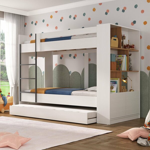 Treliche Infantil/juvenil Com Estante 2 Portas 6 Nichos Olive