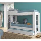 Treliche Juvenil Com Baú, 1 Porta E 2 Nichos - Branco Brilho