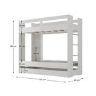 Treliche Juvenil Nassau 1 Prateleira Espresso Móveis Branco