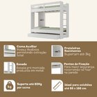 Treliche Juvenil Nassau 1 Prateleira Espresso Móveis Branco