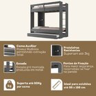 Treliche Juvenil Nassau 1 Prateleira Grafite Espresso Móveis