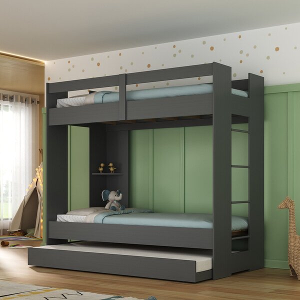 Treliche Juvenil Nassau 1 Prateleira Grafite Yescasa Grafite