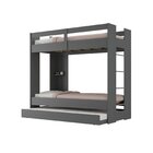 Treliche Juvenil Nassau 1 Prateleira Grafite Yescasa Grafite