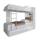 Treliche Juvenil Solteiro 3 Gavetas 4 Nichos Com Baú Plus Bra