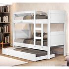 Treliche Kassandra Solteiro Branco Com Colchões