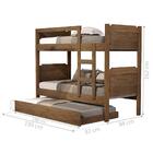 Treliche Kassandra Solteiro Castanho Com Colchões