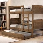 Treliche Kassandra Solteiro Castanho Com Colchões