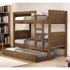 Treliche Kassandra Solteiro Castanho Com Colchões