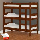 Treliche Madeira Maciça Com Colchões Castanho Esmeralda Nemar