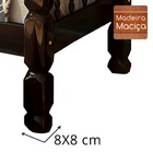 Treliche Madeira Maciça Palmo - Tabaco