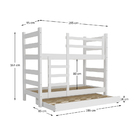 Treliche Madeira Maciça - Vira 2 Camas - Com Colchões Incluso