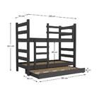 Treliche Madeira Maciça - Vira 2 Camas - Para Colchão 78/88 X