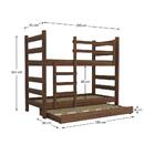 Treliche Madeira Maciça - Vira 2 Camas - Para Colchão 78/88 X