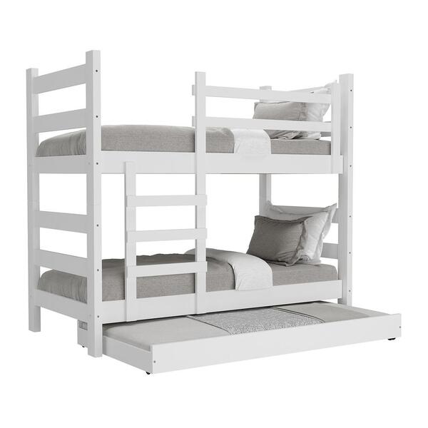 Treliche Madeira Maciça - Vira 2 Camas - Para Colchão 78/88 X