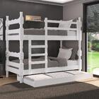 Treliche Madeira Maciça - Vira 2 Camas - Para Colchão 78/88 X