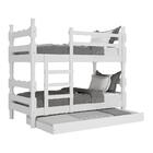 Treliche Madeira Maciça - Vira 2 Camas - Para Colchão 78/88 X