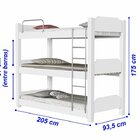 Treliche Mônaco Branca Com 3 Colchões