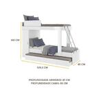 Treliche Multimóveis Para Colchão 188x78cm Branco / Fumê