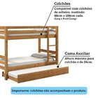 Treliche Solteiro 100% Madeira Maciça La Paz Espresso Móveis