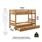 Treliche Solteiro 100% Madeira Maciça La Paz Espresso Móveis