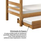 Treliche Solteiro 100% Madeira Maciça La Paz Espresso Móveis