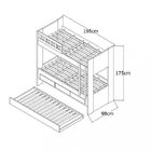 Treliche Solteiro 3 Gavetas